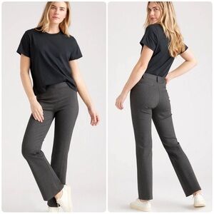 Quince Ultra Stretch Comfort Ponte Bootcut Pull On Pants Gray Women’s XL Petite